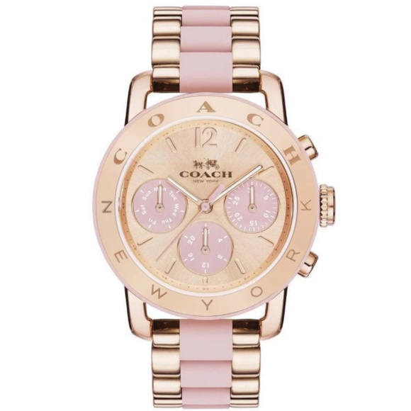 Coach Pink Women's Legacy Sport Multifunction Quartz Watch - Picture 3 of 5